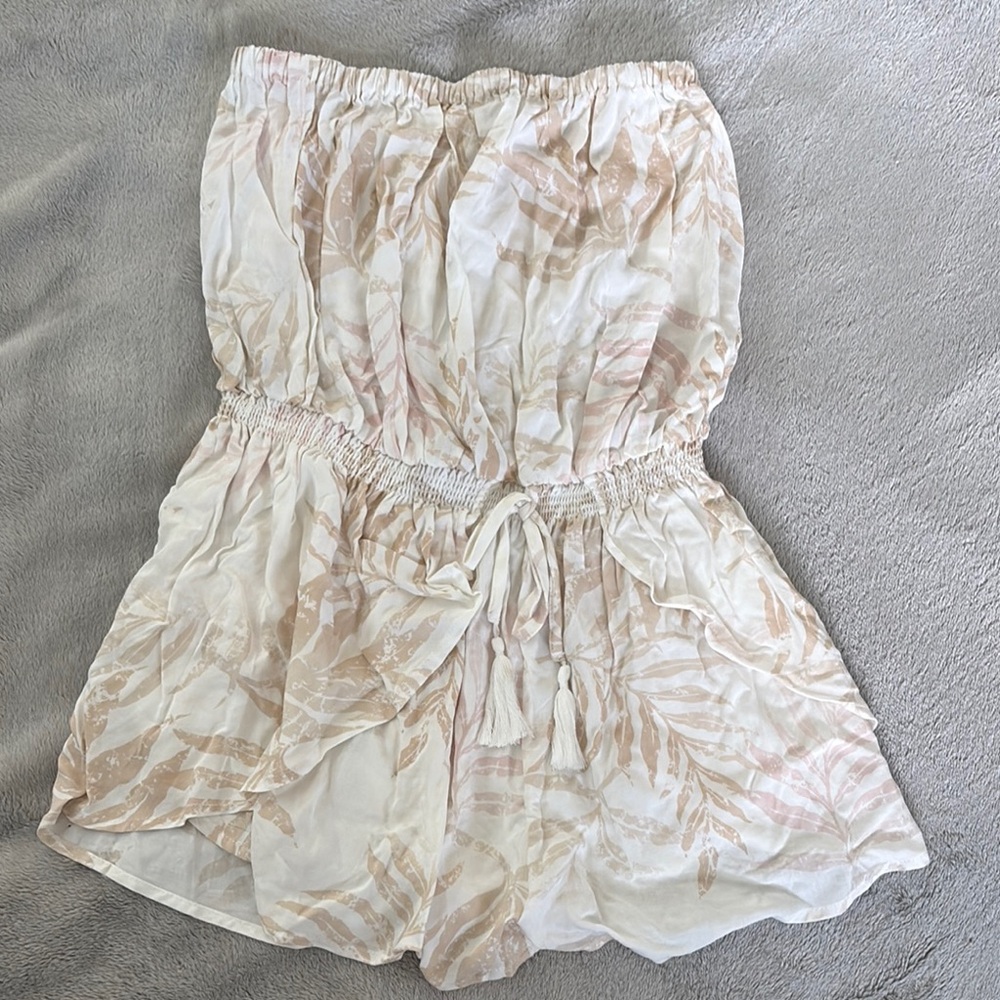 Women’s Floral Strapless Romper